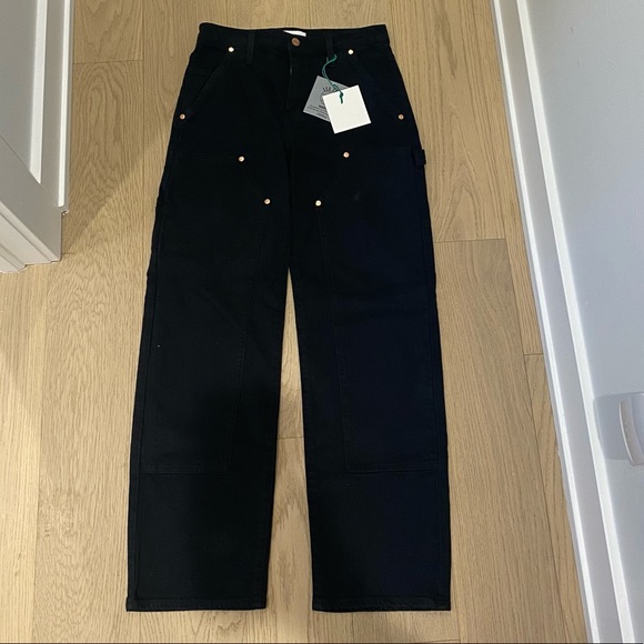 NWT PISTOLA LEXI CARPENTER MID RISE STRAIGHT IN COAL - SZ. 24 - Picture 5 of 10